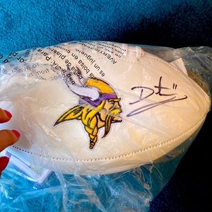 Minnesota Vikings autographed football